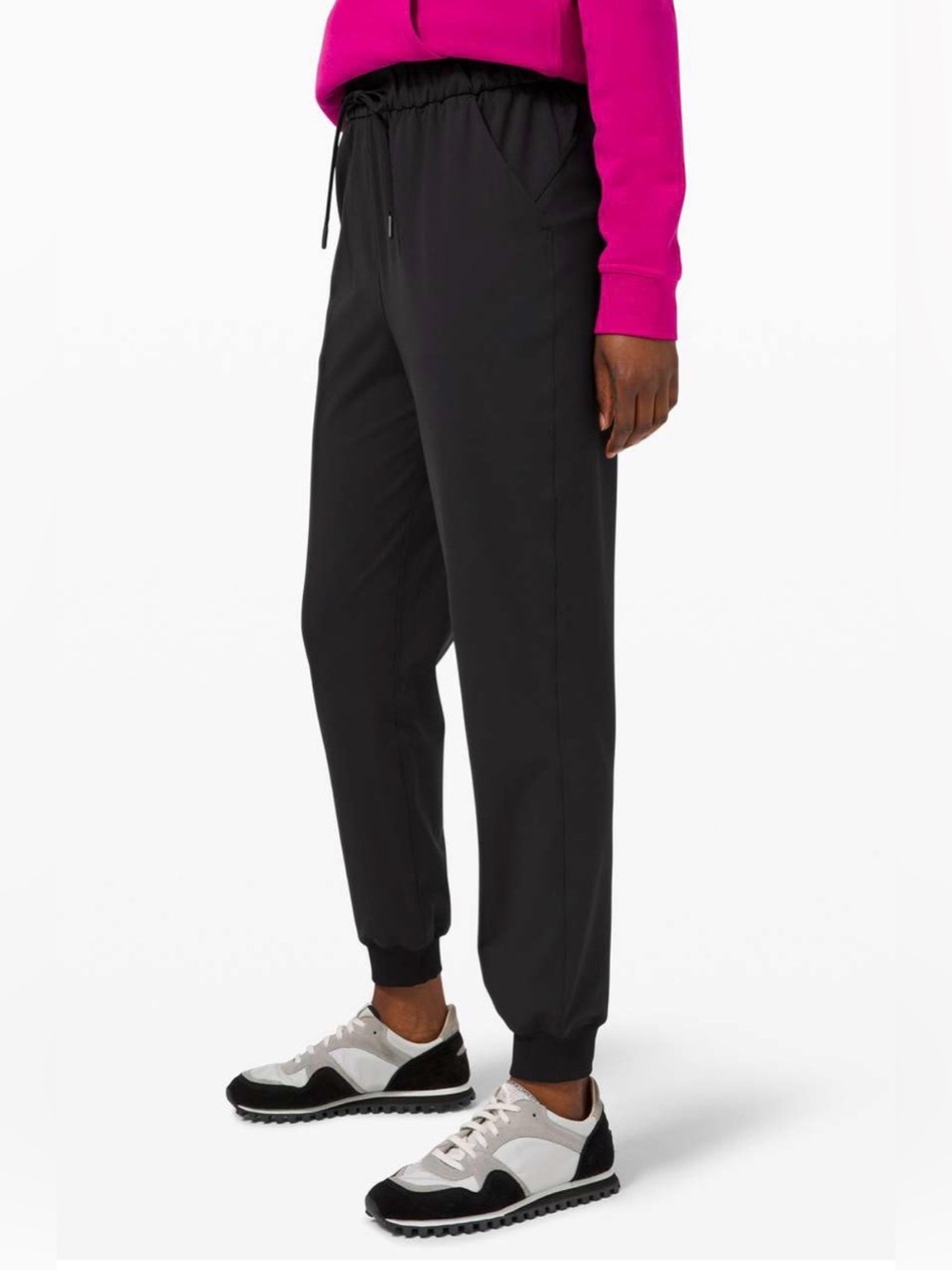 Lululemon Athletica Black Drawstring Waist Joggers
